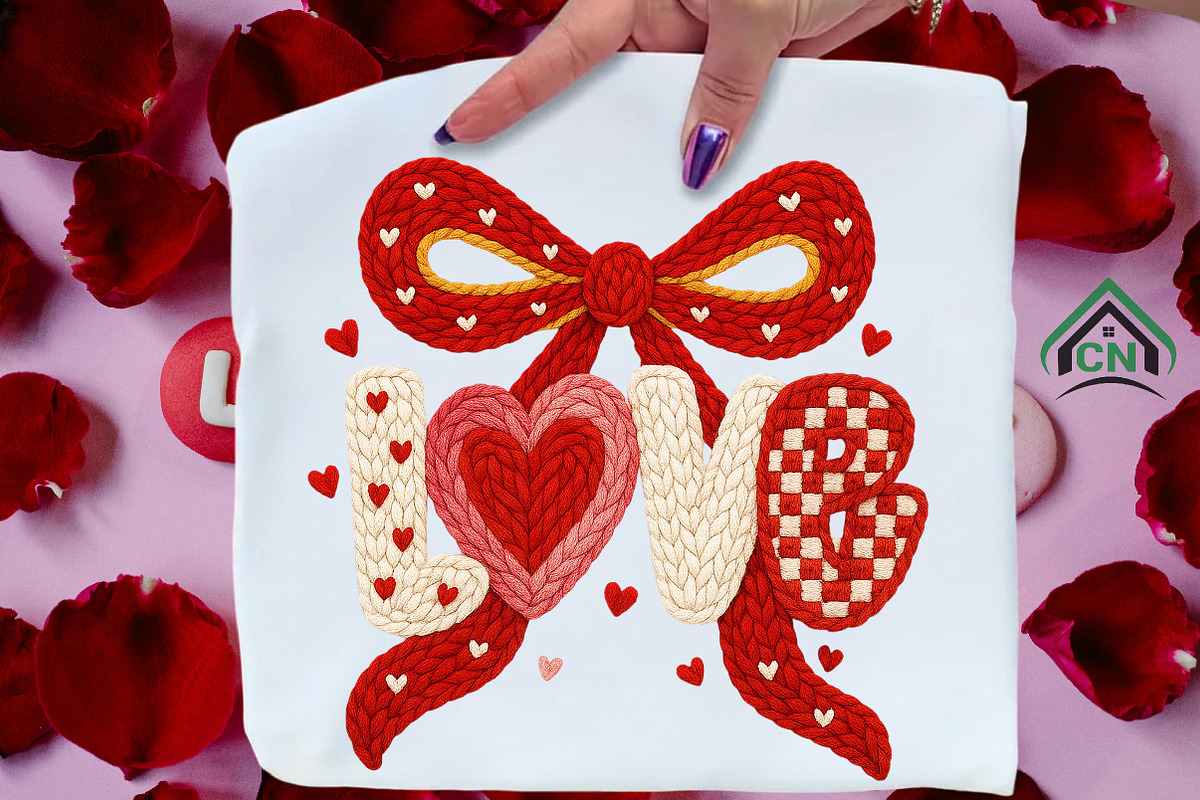Yarn Crochet Coquette Valentine PNG, an Illustration by Craft Nest (Photo 2 of 6)