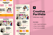 Creative Portfolio Landing Page, a Landing Page Template by Antstheme (Thumbnail 1 of 2)