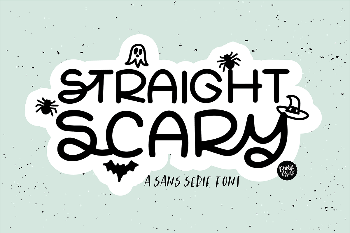 STRAIGHT SCARY Halloween Font, a Sans Serif Font by Blush Font Co. (Photo 1 of 7)