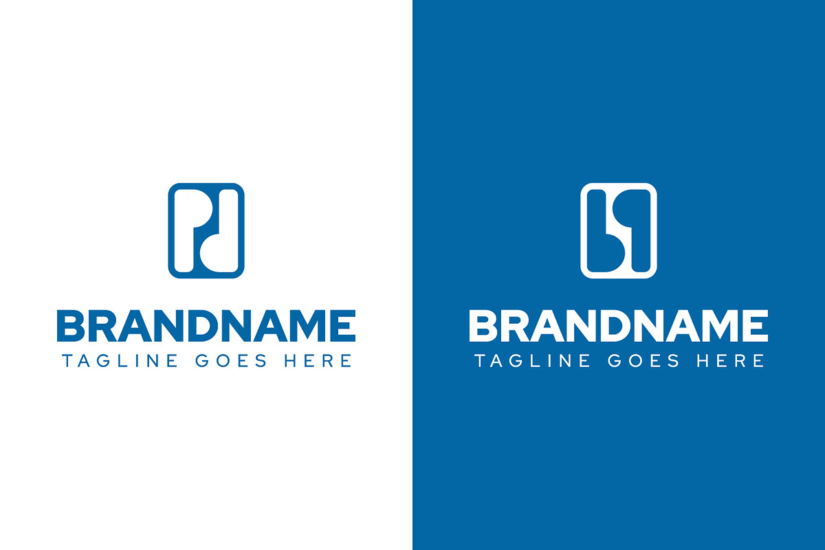 Letters PD or BQ Square Logo, a Branding & Logo Template by Pray Art Design Studio
