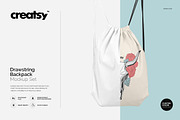 Drawstring Backpack Mockup Set, a Product Mockup by creatsy4 (Thumbnail 1 of 9)