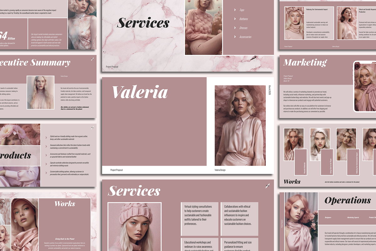 Valeria Business Proposal, a Presentation Template by SlideStation (Photo 1 of 9)