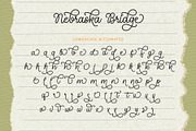 Nebraska Bridge - Monoline Cursive, a Script Font by Airotype (Thumbnail 12 of 13)