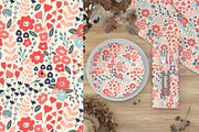Colorful floral pattern, a Pattern Graphic by Cozy pattern shop (Thumbnail 2 of 5)