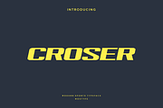 Croser - Modern Sport Typeface, a Font by Letterna (Thumbnail 1 of 4)