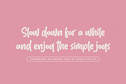 Strawberry Milkshake - Cute Font, a Script Font by Subectype Studio (Thumbnail 4 of 9)