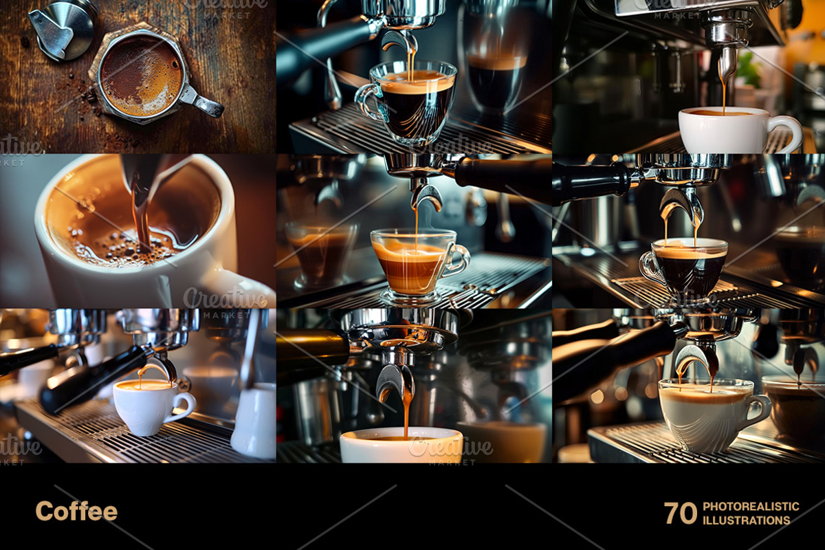 Coffee. 70 images, a Food & Drink Photo by Handmadefont (Photo 8 of 14)