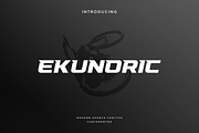 Ekunoric, a Font by garismantra (Thumbnail 1 of 4)