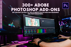 300 Adobe Photoshop Add-Ons