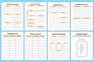 Editable Life Self Help Planner