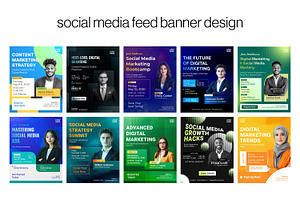 Bundles Social Media Feed Design, a Social Media Template by Evloxx Studio