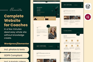 Wordpress Theme Coach Luxury Elegant