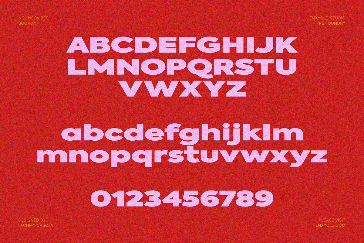 NCL NEOVIBES - Expanded Font, a Sans Serif Font by Enxyclo Studio (Photo 7 of 10)