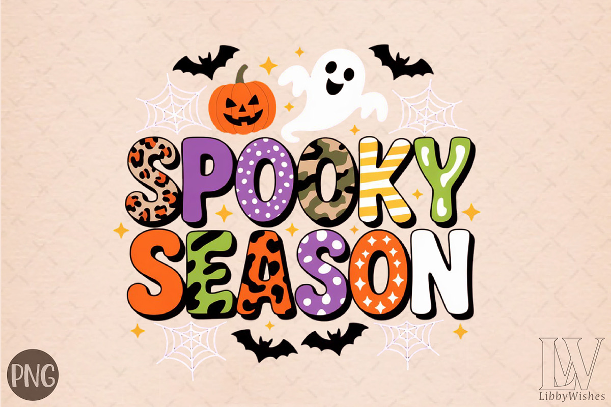 Spooky Season,Happy Halloween Png, an Illustration by Libby Wishes (Photo 1 of 6)