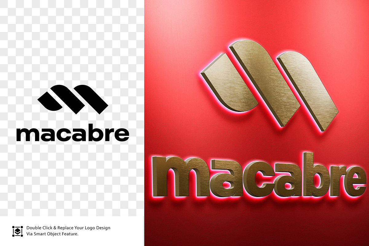 Logo 3d Mockup, a Merchandise Mockup by GfxFoundry (Photo 2 of 4)