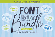 Font Box Bundle Volume 1, a Script Font by Quirky Queen Media (Thumbnail 1 of 7)