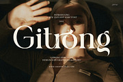 Gitrong Elegant Serif Font, a Serif Font by Graphicxell (Thumbnail 1 of 8)