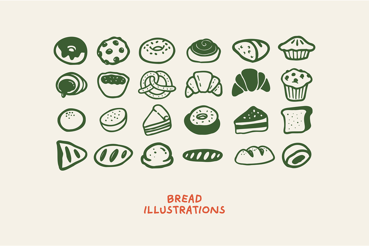 Cafe Branding: 153 Illustrations, a Food Illustration by 24Design Studios (Photo 5 of 9)