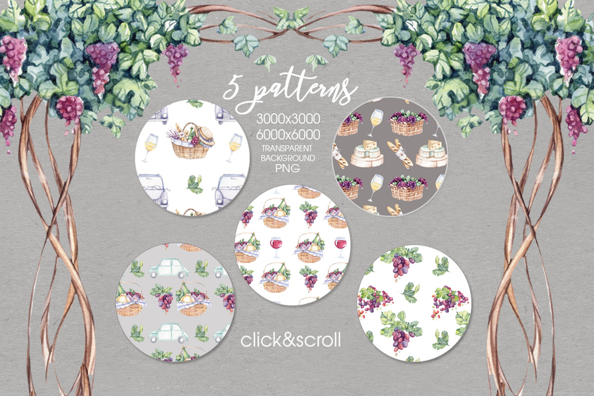 Watercolor Picnic in Tuscany, an Illustration by S_ARTLOVE (Photo 6 of 7)