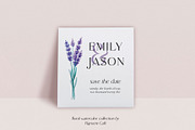 My Fair Lavender Watercolor Florals, a Seasonal Illustration by Pigment Café (Thumbnail 2 of 7)