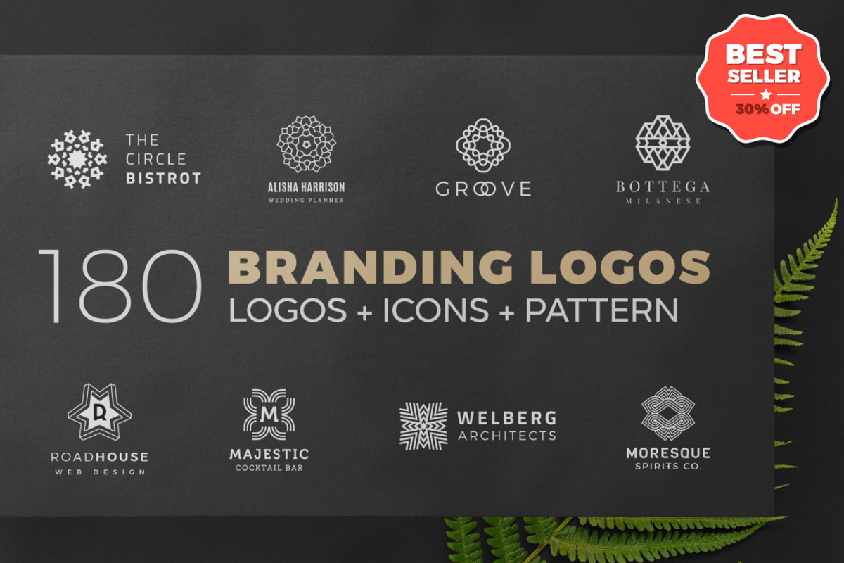 Geometric Logo: Minimalist branding, a Branding & Logo Template by Nues Design (Photo 1 of 22)