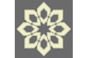 Decorative gray geometric Elegant, an Illustration by RODINA