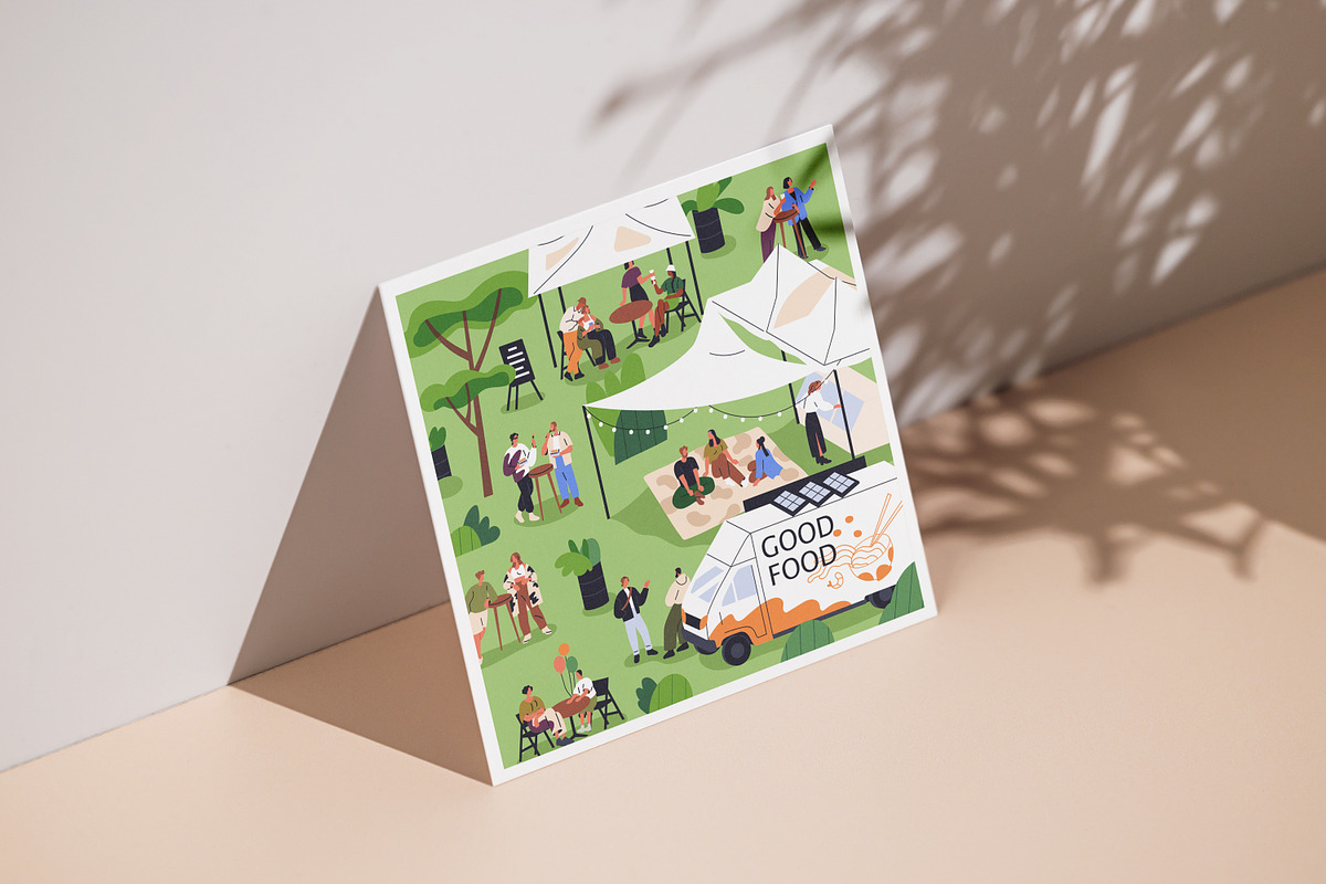 Open-air music fest posters, banner, a Background Graphic by Good Studio (Photo 7 of 11)