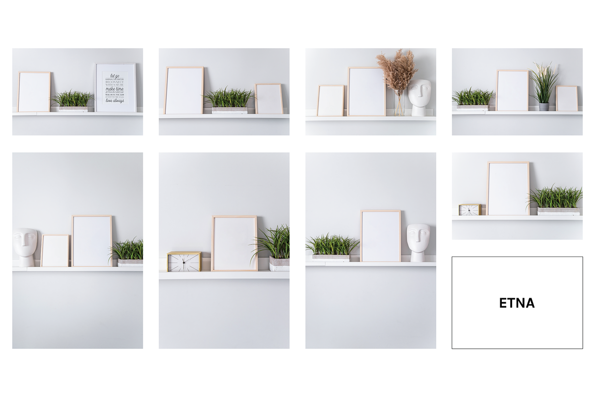 Picture Frame Mockup Mega Bundle 5, a Household Mockup by Saguaro Digital (Photo 6 of 19)