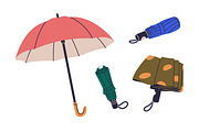 Umbrellas for rainy weather set, an Object Illustration by Good Studio (Thumbnail 3 of 5)