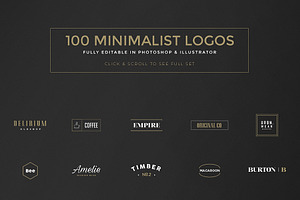 100 Minimal Logos BONUS