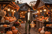 28 Autumn Harvest Digital Backdrops, a Background Graphic by 3Motional (Thumbnail 18 of 18)