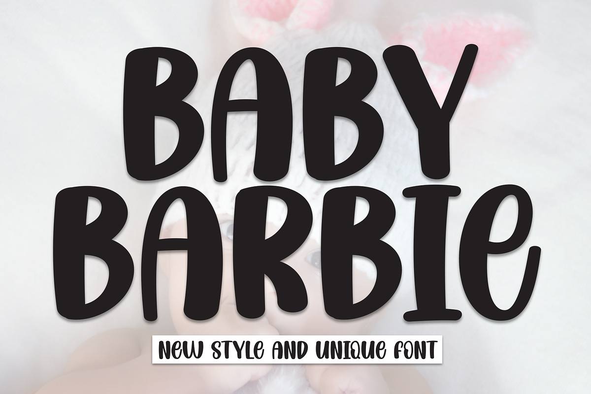 Baby Barbie | Script Font, a Script Font by Scratchones (Photo 1 of 8)