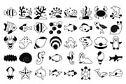 Sea Life Vector Icons Pack, an Icon by Vector Portal (Thumbnail 3 of 6)
