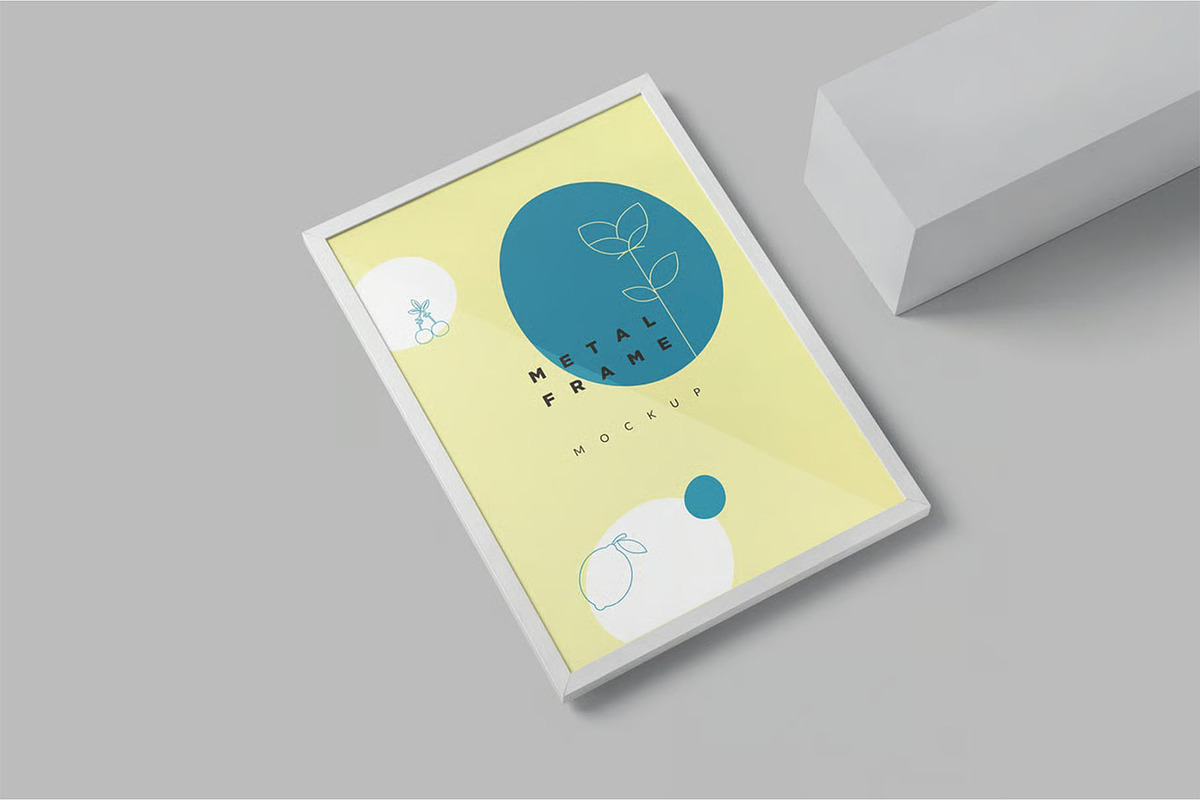 A4 Size Thin Metal Frame Mockups, an Advertising Mockup by megostudi0 (Photo 2 of 6)