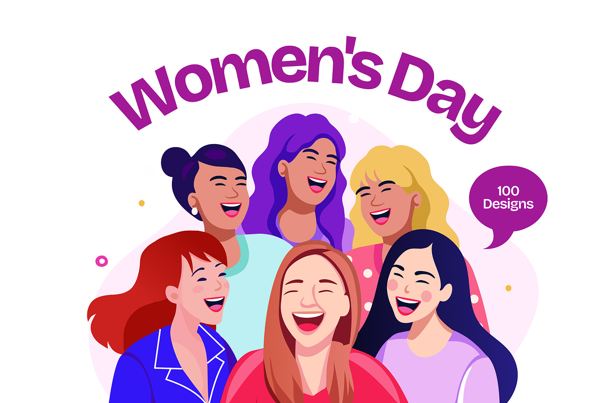 Women Day Illustrations Set, a Person Illustration by Brickclay (Photo 1 of 13)