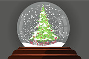SET Snow globe - Christmas toy, a Decorative Illustration by pashigorov (Thumbnail 6 of 12)