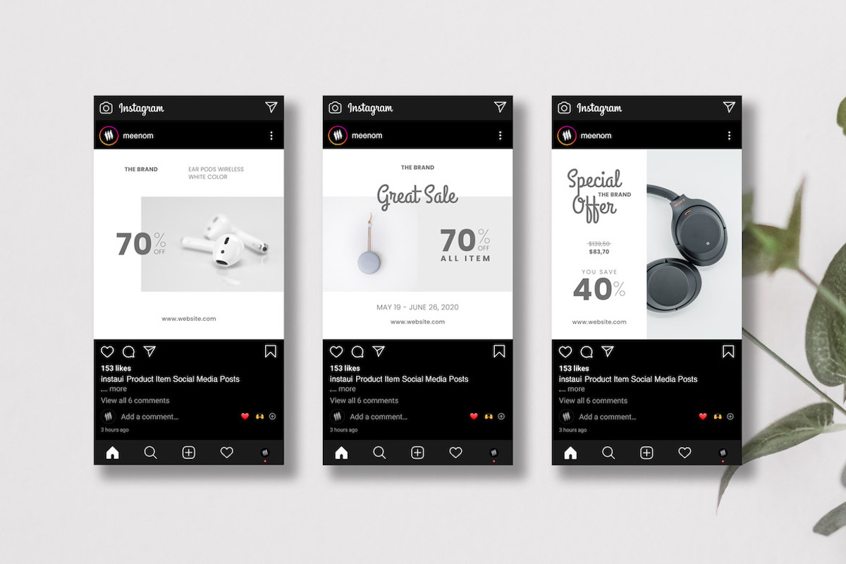 Social Media Template Post, a Social Media Template by Meenom Templates (Photo 6 of 7)
