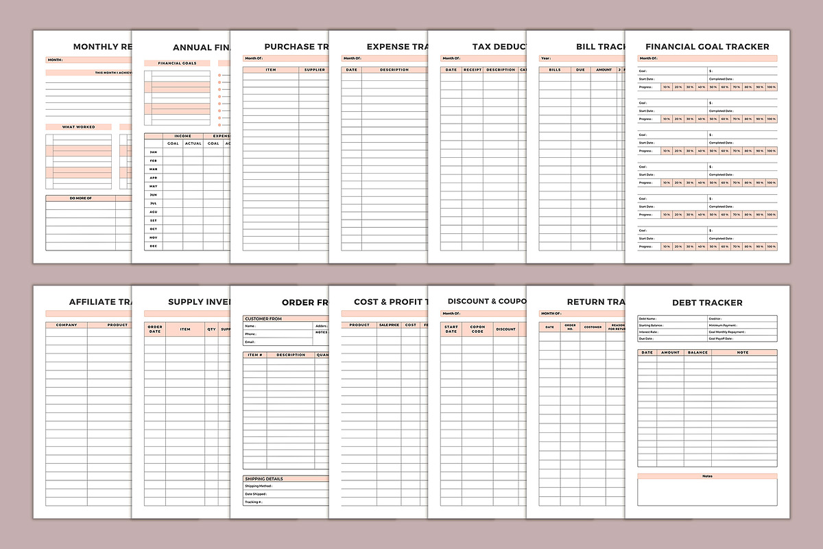 Editable Planner Bundle Pack Vol:10, a Stationery Template by DesignByStore (Photo 3 of 3)