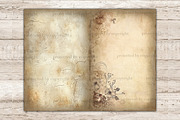 Vintage Junk Journal Pages, a Decorative Illustration by GlamArtZhanna (Thumbnail 8 of 9)