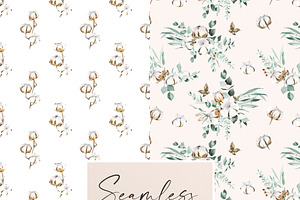 Soft Cotton Seamless Patterns