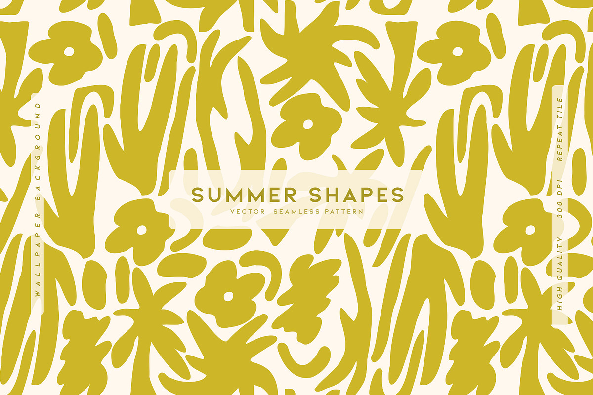 Summer Shapes, a Pattern Graphic by MalyskaStudio (Photo 1 of 22)
