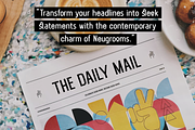 Neugrooms - New Sans Display Font, a Sans Serif Font by zamjumps (Thumbnail 2 of 9)