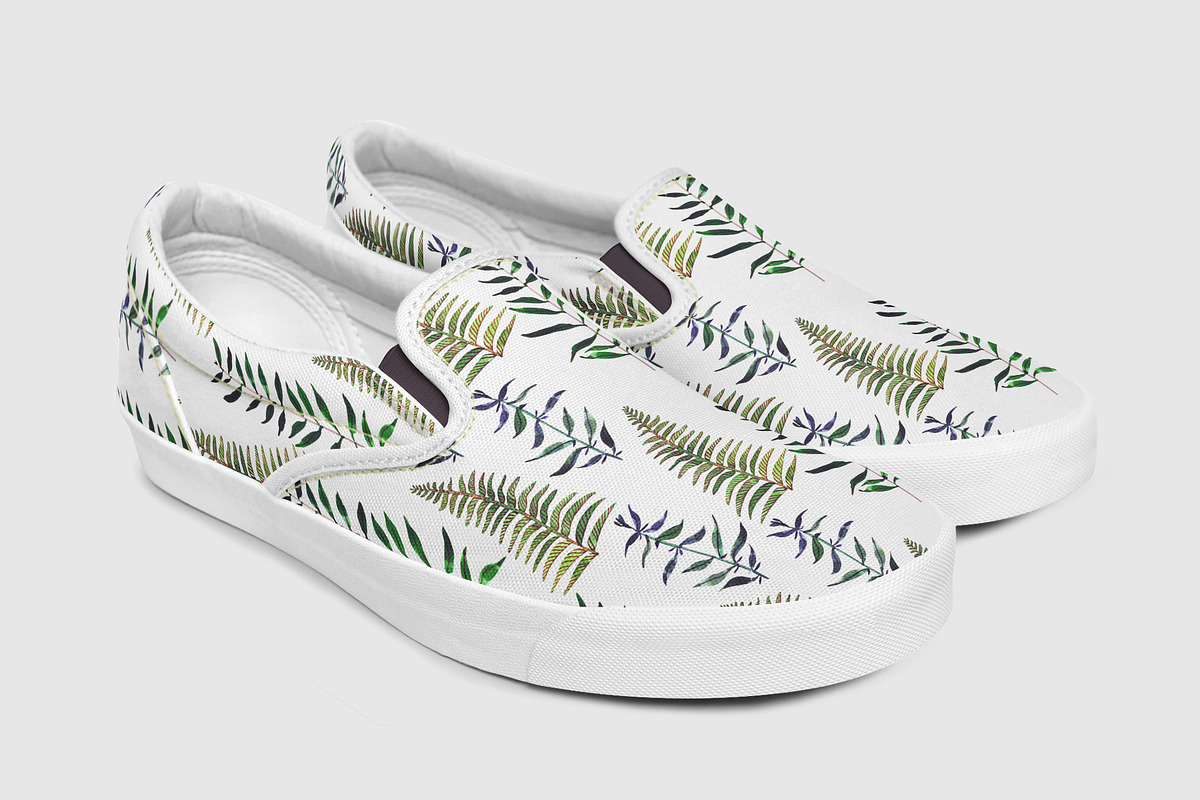 Botanical watercolor leaves set, a Decorative Illustration by Art AleshkaK (Photo 5 of 10)