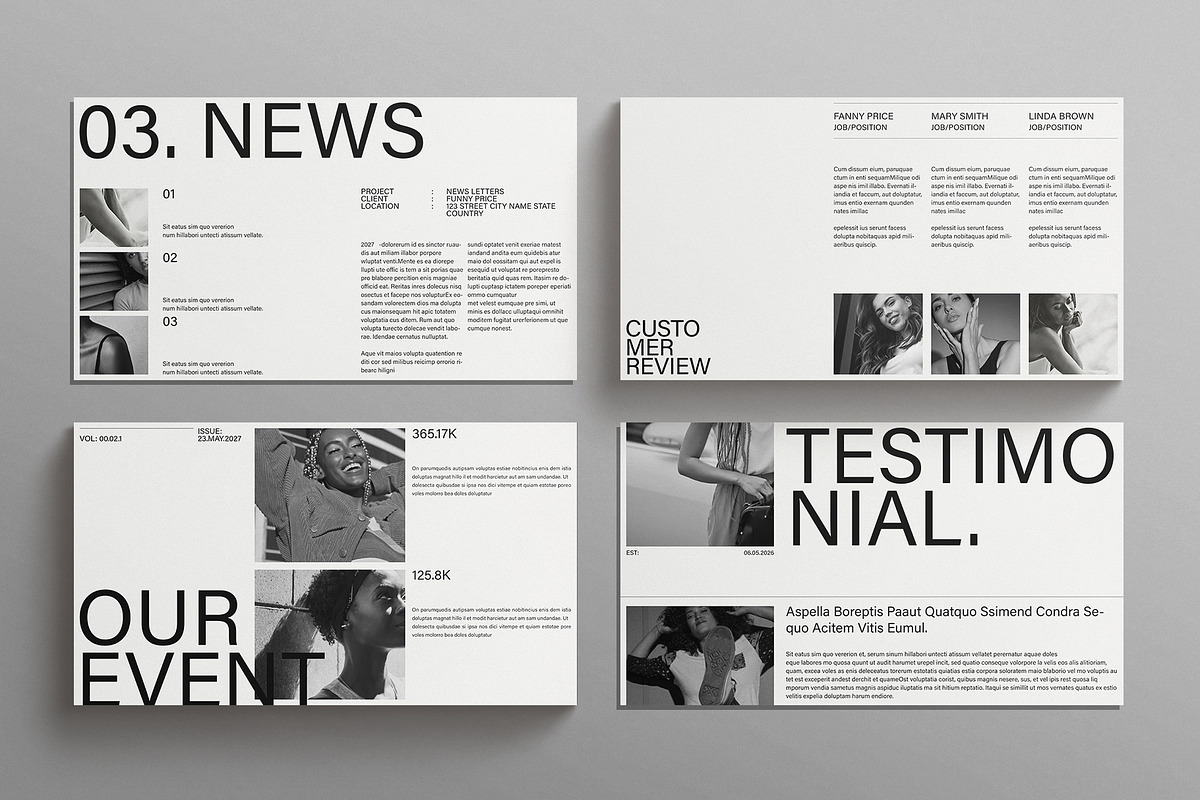 Newsletter Presentation Template, a Presentation Template by E-Type (Photo 4 of 5)
