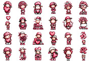 Funny Valentine Sheep Clipart, an Illustration by designcity5 (Thumbnail 2 of 5)