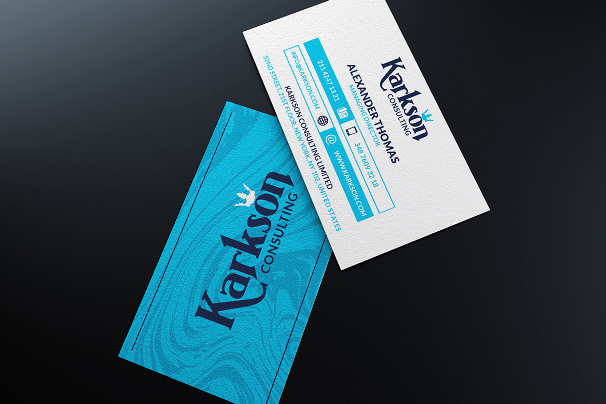 Modern Business Card, a Business Card Template by Marvel (Photo 2 of 6)