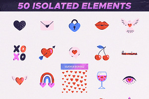 Love In Squares Clipart Collection