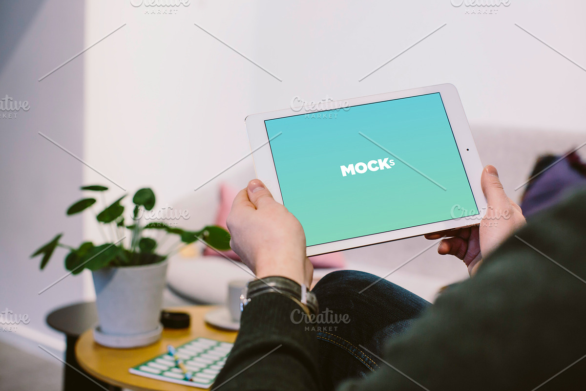 iPad Air Office Mockups, an iPad Mockup by Mockura (Photo 2 of 7)