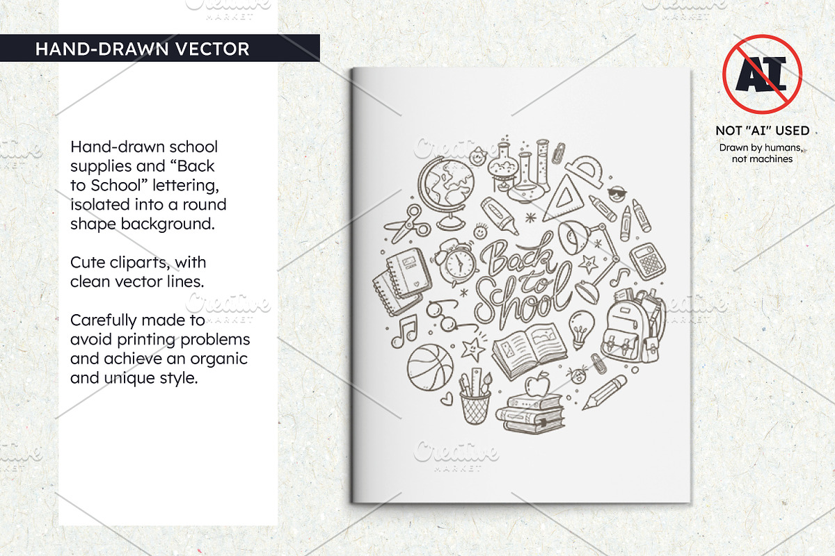 Back to School Doodle Background, an Object Graphic by insemar (Photo 2 of 4)
