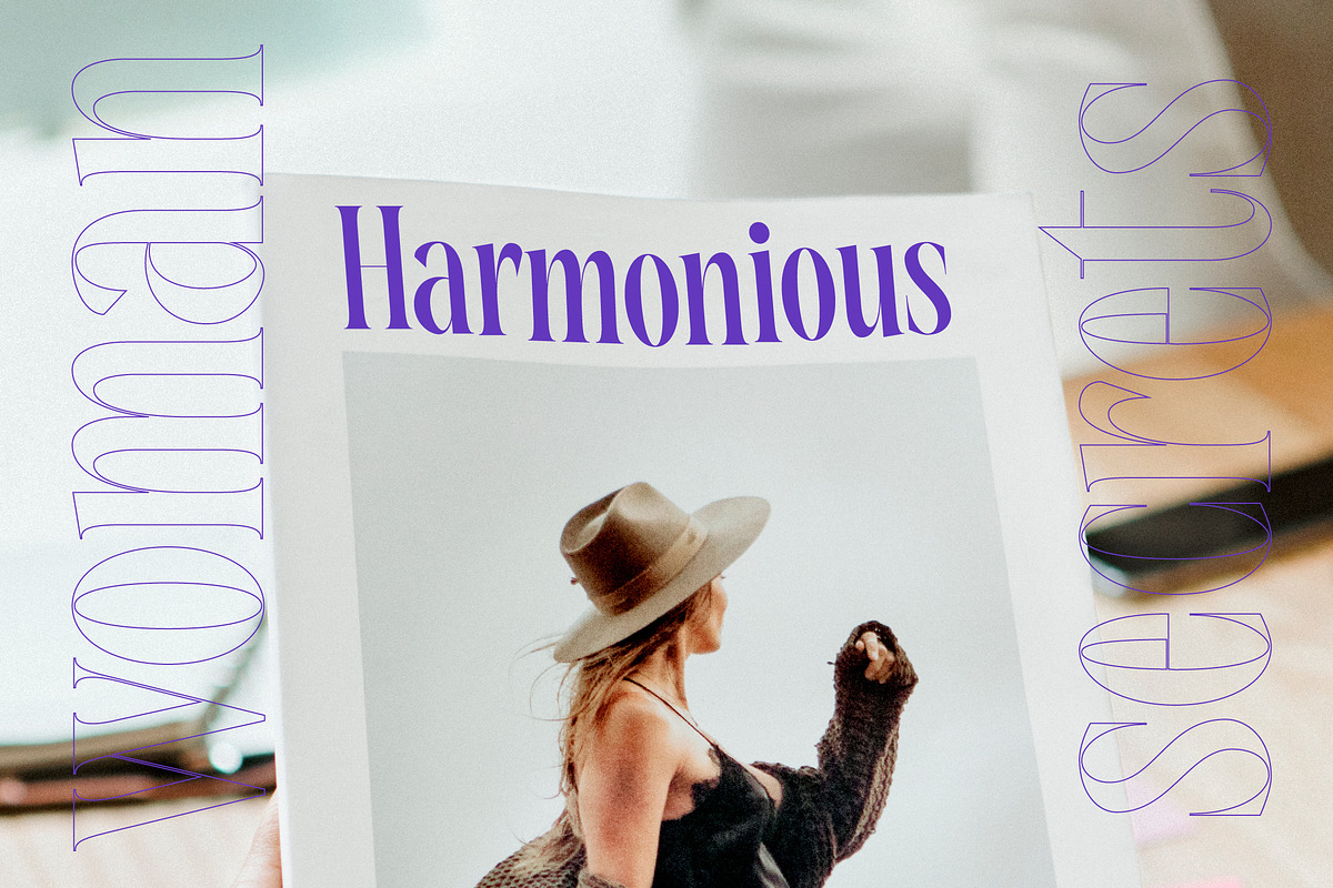 Magrefin Modern Display Font, a Serif Font by Letterena Studios (Photo 11 of 15)